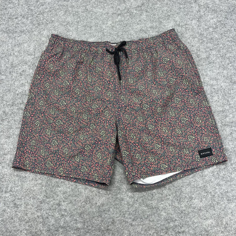 Rip Curl Lay Days Board Shorts Mens Large Multicolor Floral Swim Trunks Lined